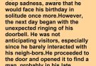 A lifetime of solitude shattered by a single knock: The greatest birthday gift is the family he never knew he had.