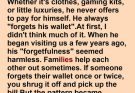 My teen brother-in-law thought he was a mastermind by constantly “forgetting his wallet” at the checkout line… until we discovered his secret stash and brought his wallet to the store for him. Checkmate. 💳📉