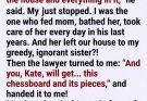 The golden child got the house, and I got a wooden chessboard. But mom had one final, brilliant plot twist waiting inside the White Queen… ♟️🤫