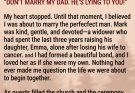 Minutes before I walked down the aisle, my fiancé’s eight-year-old daughter slipped me a note that read, “Don’t marry my dad. He’s lying to you.” Listening to her changed all of our lives—and ultimately saved our family.
