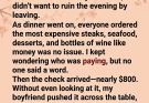 He thought the $800 bill would prove I belonged in his family. Instead, it proved I didn’t.